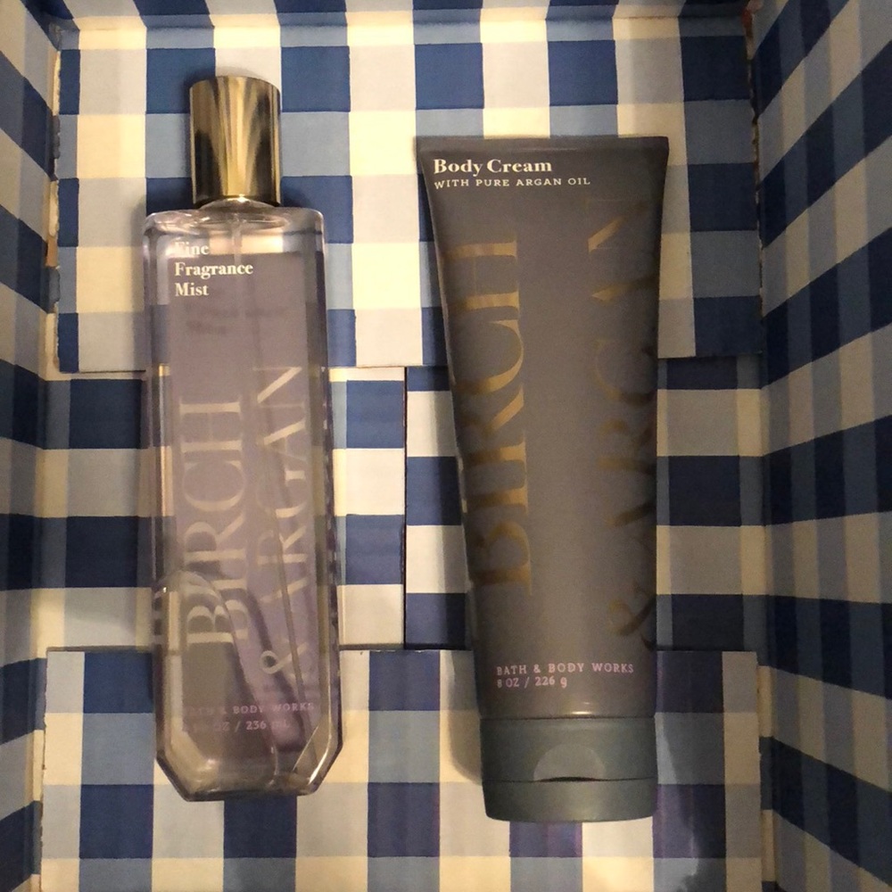 Fine Fragrance Mist and Body Cream: BIRCH & ARGAN